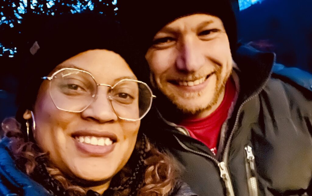 Kayla and her husband taking a selfie